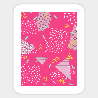 Memphis Disco (pink) Sticker